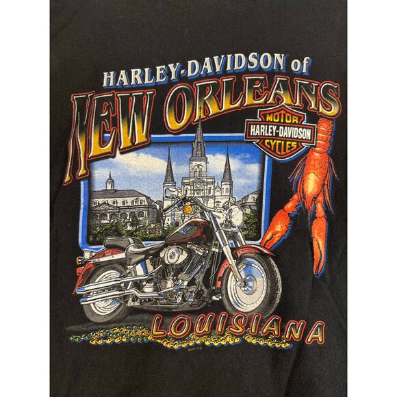 VTG Y2K 2001 Harley Davidson Ride along the Coast T Shirt Men's XL USA Made! - Picture 9 of 9